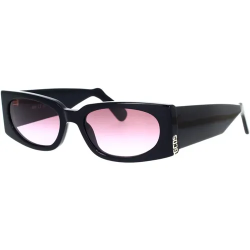 Urbaner Stil Sonnenbrille mit Lila Verlaufsgläsern , unisex, Größe: 56 MM - Gcds - Modalova