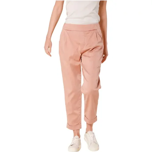 Rosa Chino Jogger Hosen Frühling-Sommer 2024 , Damen, Größe: M - Mason's - Modalova