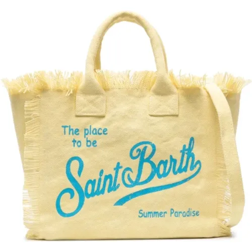 Canvas Logo Print Bag , female, Sizes: ONE SIZE - MC2 Saint Barth - Modalova