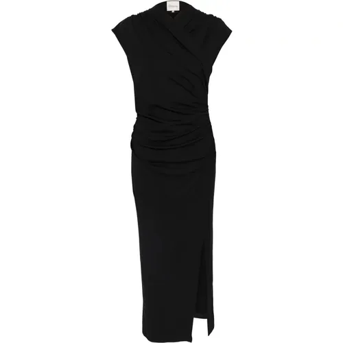 Elegantes Off-Shoulder Schwarzes Kleid , Damen, Größe: S - My Essential Wardrobe - Modalova