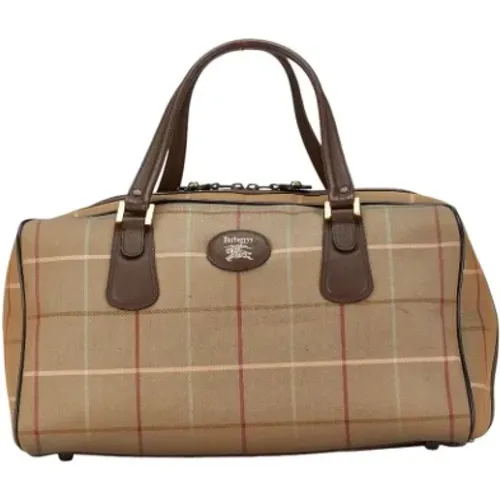 Pre-owned Tote Bags, female, , Size: ONE SIZE Pre-owned Canvas handbags - Burberry Vintage - Modalova