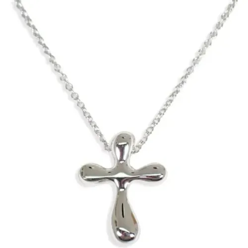 Pre-owned Jewellery, female, , Size: ONE SIZE Pre-owned Silver necklaces - Tiffany & Co. Pre-owned - Modalova