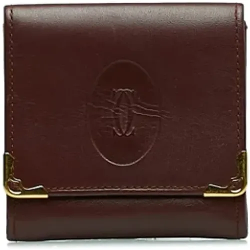 Pre-owned Wallets, female, , Size: ONE SIZE Pre-owned Leather wallets - Cartier Vintage - Modalova