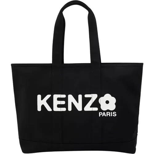 Tote Bags, unisex, , Size: ONE SIZE Utility Shopper Bag with Boke Flower Print - Kenzo - Modalova