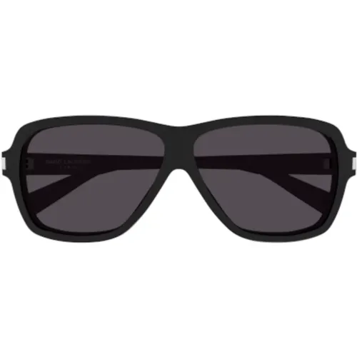 Aviator Sungles with Corner Angle Detail , male, Sizes: 62 MM - Saint Laurent - Modalova