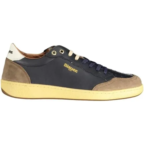 Polyester Sneakers for Men , male, Sizes: 12 UK, 11 UK, 8 UK, 9 UK, 10 UK, 6 UK, 7 UK - Blauer - Modalova