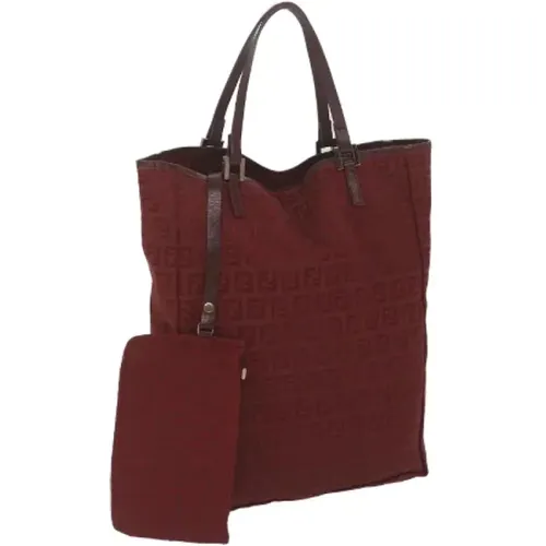 Pre-owned Tote Bags, female, , Size: ONE SIZE Pre-owned Canvas handbags - Fendi Vintage - Modalova