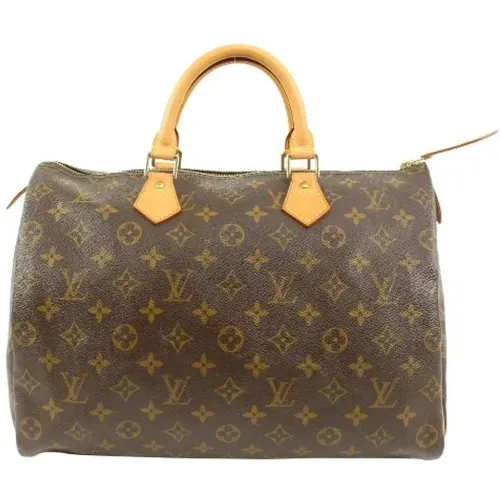 Pre-owned Handbags, female, , Size: ONE SIZE Pre-owned Speedy 35 Monogram Handbag - Louis Vuitton Vintage - Modalova