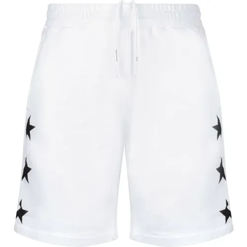 Bermuda Shorts with Black Stars , male, Sizes: XL, L, M, S - Golden Goose - Modalova