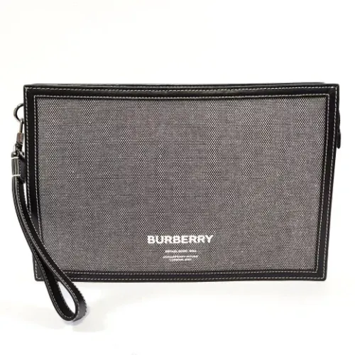 Pre-owned Clutches, female, , Size: ONE SIZE Pre-owned Fabric clutches - Burberry Vintage - Modalova