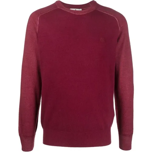 Roter Logo-bestickter Wollpullover , Herren, Größe: L - ETRO - Modalova