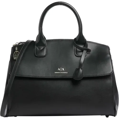 Schwarze Shopper Tasche - Armani Exchange - Modalova