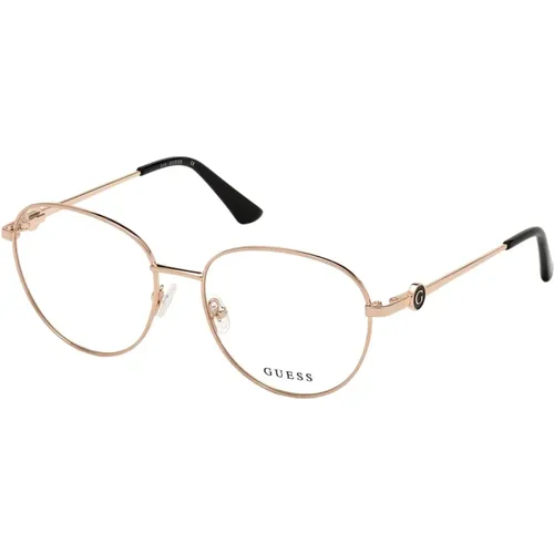 Glasses, unisex, , Size: 53 MM Rose Gold Eyewear Frames - Guess - Modalova