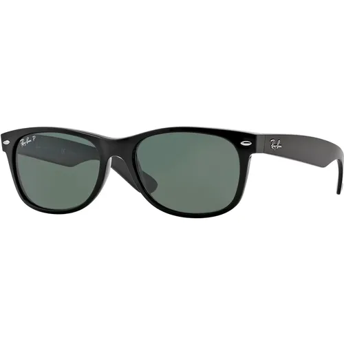 Polarisierte Wayfarer Sonnenbrille Schwarz Grün , Herren, Größe: 52 MM - Ray-Ban - Modalova