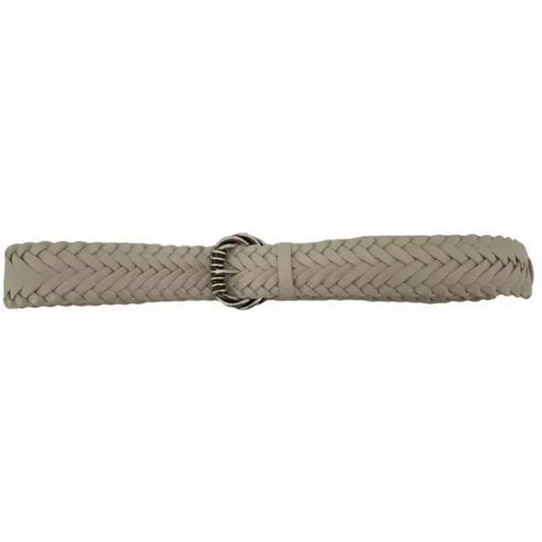 Braided Leather Belt Ivory , female, Sizes: 90 CM - Orciani - Modalova