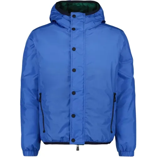 Winter Jackets, male, , Size: XL Reversible Insulated Jacket with Hood - Moncler - Modalova