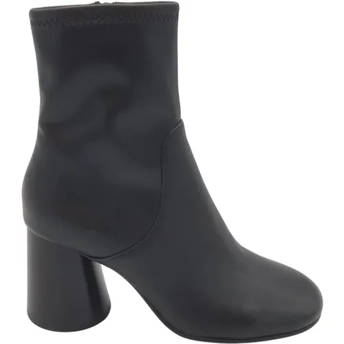 Innovative Leather Boot with Round Toe and Zipper Closure , female, Sizes: 3 UK, 5 UK - Ash - Modalova