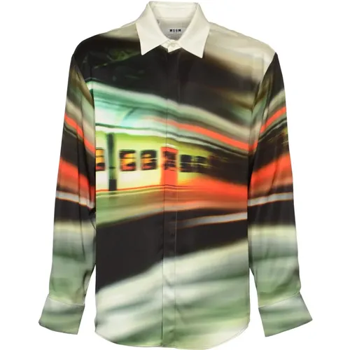 Casual Shirts, male, , Size: 2XL Colorful Shirts for Men - Msgm - Modalova