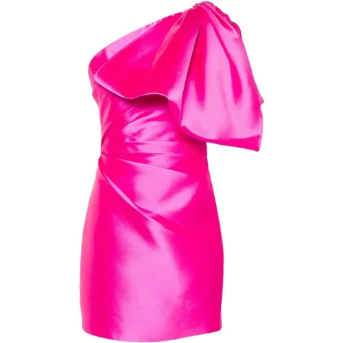 Fuchsia Asymmetrisches Schleifenkleid - Solace London - Modalova