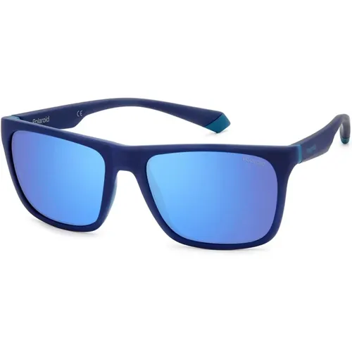 Square Mirrored Polarized Sunglasses , unisex, Sizes: 57 MM - Polaroid - Modalova