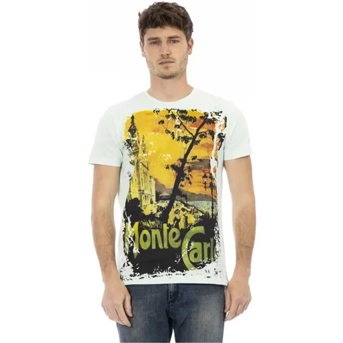 Casual T-Shirt mit Rundhalsausschnitt , Herren, Größe: M - Trussardi - Modalova