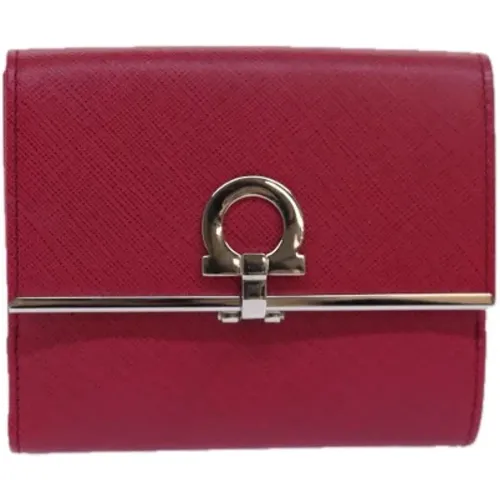 Pre-owned Wallets, female, , Size: ONE SIZE Pre-owned Leather wallets - Salvatore Ferragamo Pre-owned - Modalova