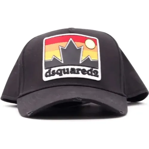 Cotton Cap with Amp Design , male, Sizes: ONE SIZE - Dsquared2 - Modalova