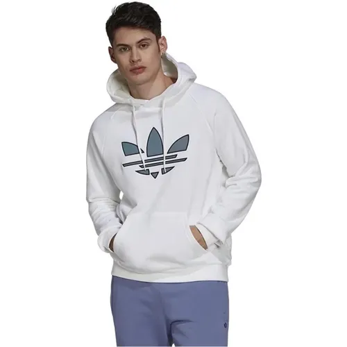 Weiße Baumwoll-Hoodie Klassischer Crewneck-Stil , Herren, Größe: 2XL - Bikkembergs - Modalova