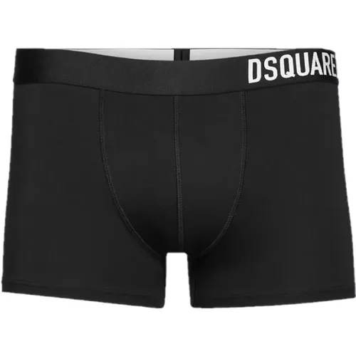 Bottoms, male, , Size: M Sidelogo Trunk Boxershort - Dsquared2 - Modalova