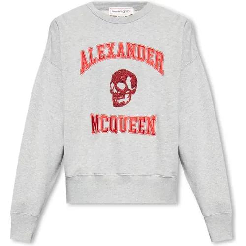 Sweatshirts, male, , Size: L Cotton sweatshirt - alexander mcqueen - Modalova