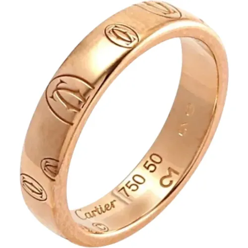 Pre-owned Jewellery, female, , Size: ONE SIZE Pre-owned Rose Gold rings - Cartier Vintage - Modalova