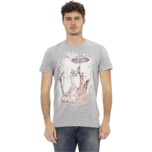 Action T-shirt with Logo Pattern , male, Sizes: 2XL, L, M - Trussardi - Modalova