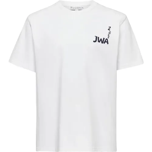 T-Shirt mit Logo-Print , Herren, Größe: S - JW Anderson - Modalova