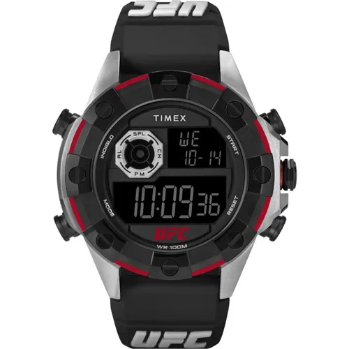 Watches, male, , Size: ONE SIZE Digital UFC Kick Watch - Timex - Modalova