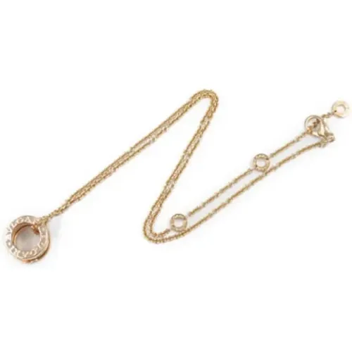 Pre-owned Jewellery, female, , Size: ONE SIZE Pre-owned Rose Gold necklaces - Bvlgari Vintage - Modalova