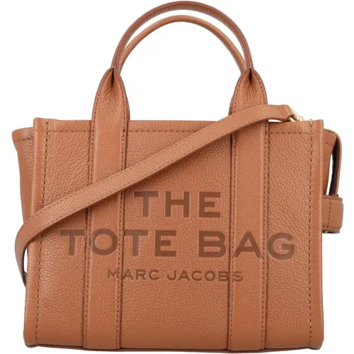 Mini Tote Leather Bag Argan Oil , female, Sizes: ONE SIZE - Marc Jacobs - Modalova