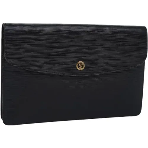 Pre-owned Leather clutches , female, Sizes: ONE SIZE - Louis Vuitton Vintage - Modalova