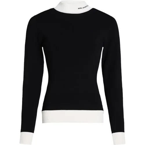 Jacquard Logo Knit Jumper , female, Sizes: S - Karl Lagerfeld - Modalova