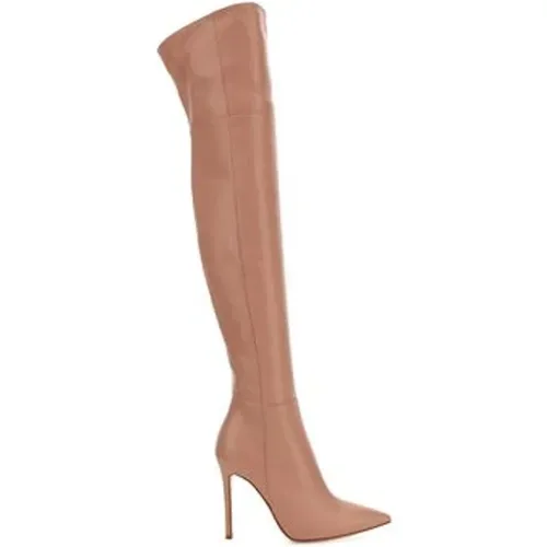 Over-knee Boots, female, , Size: 8 1/2 US Sophisticated Leather High Boots - Gianvito Rossi - Modalova