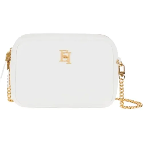 Iory Shoulder Bag with Gold Logo , female, Sizes: ONE SIZE - Elisabetta Franchi - Modalova