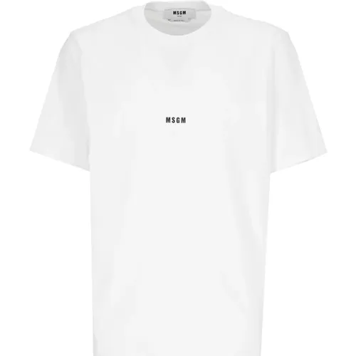 T-shirt , male, Sizes: M - Msgm - Modalova