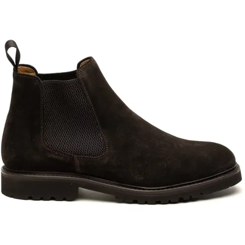 Chelsea Boots, male, , Size: 10 1/2 US Flat Shoes in Repello Calf Leather - Berwick - Modalova