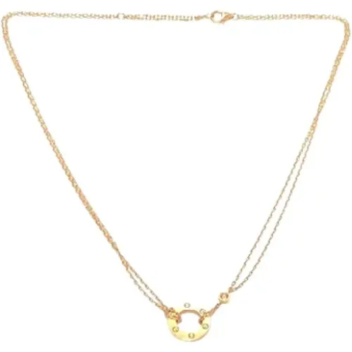 Pre-owned Jewellery, female, , Size: ONE SIZE Pre-owned Rose Gold necklaces - Cartier Vintage - Modalova