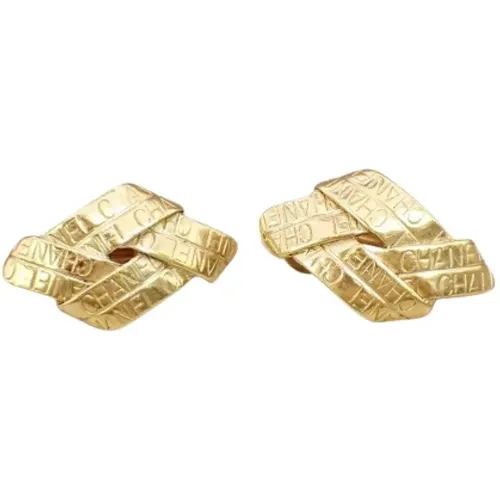 Pre-owned Jewellery, female, , Size: ONE SIZE Pre-owned Metal earrings - Chanel Vintage - Modalova