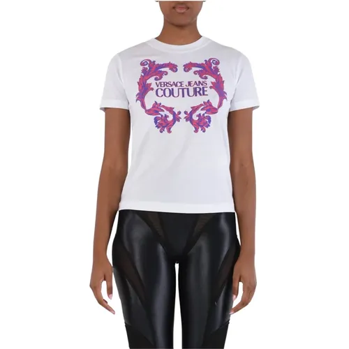 T-Shirts , female, Sizes: S, XS, M, L - Versace Jeans Couture - Modalova