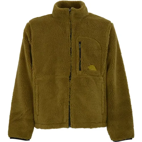 Grüne Teddy-Stoff Damenjacke - The North Face - Modalova