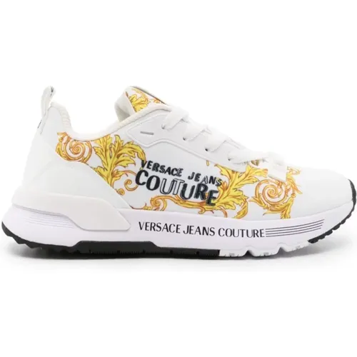 Womens Shoes Sneakers White Ss24 , female, Sizes: 4 UK - Versace Jeans Couture - Modalova