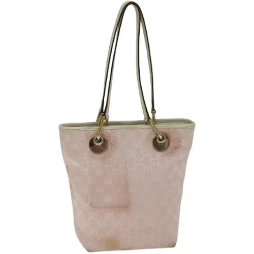 Pre-owned Tote Bags, female, , Size: ONE SIZE Pre-owned Canvas gucci-bags - Gucci Vintage - Modalova