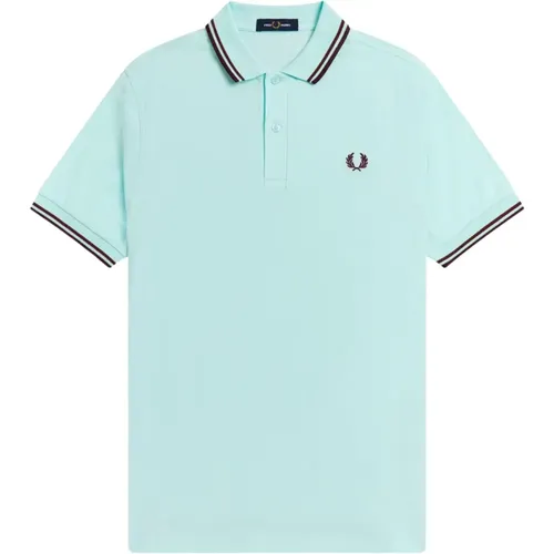 Polo Shirts, male, , Size: XL Slim Fit Twin Tipped Polo with Contemporary Styling - Fred Perry - Modalova