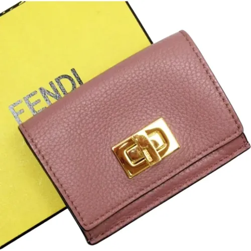 Pre-owned Wallets, female, , Size: ONE SIZE Pre-owned Leather wallets - Fendi Vintage - Modalova